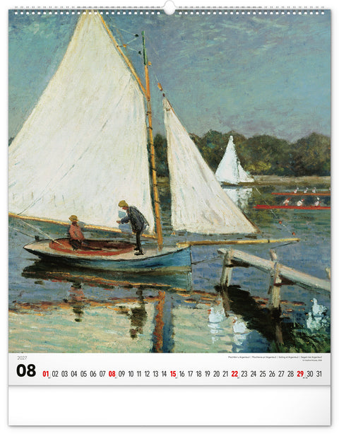 Wandkalender Claude Monet 2027, 48 x 56 cm