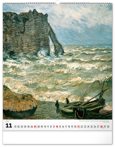 Wandkalender Claude Monet 2027, 48 x 56 cm