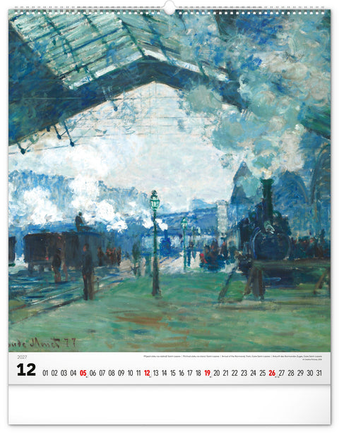 Wandkalender Claude Monet 2027, 48 x 56 cm