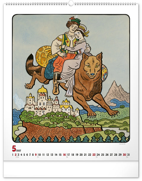 Wandkalender Josef Lada 2027, 48 x 56 cm