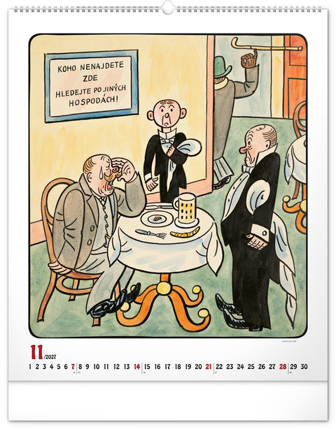Wandkalender Josef Lada 2027, 48 x 56 cm