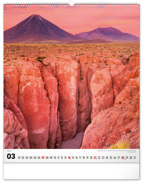 Wandkalender Energie 2027, 48 x 56 cm