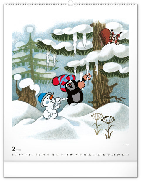 Wandkalender Der kleine Maulwurf 2027, 48 x 56 cm