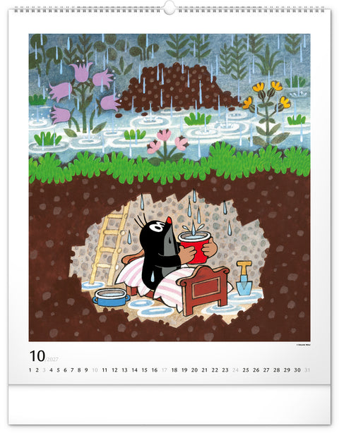 Wandkalender Der kleine Maulwurf 2027, 48 x 56 cm