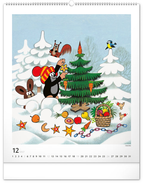 Wandkalender Der kleine Maulwurf 2027, 48 x 56 cm