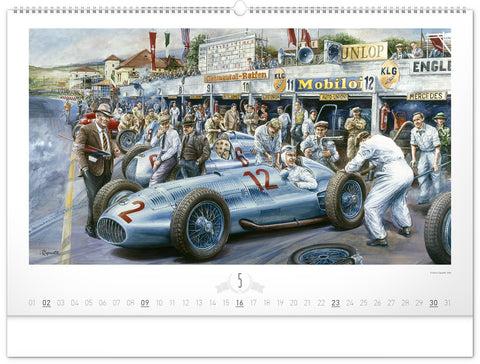 Wandkalender Oldtimer – Václav Zapadlík 2027, 64 x 42 cm