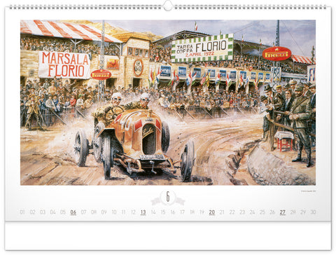 Wandkalender Oldtimer – Václav Zapadlík 2027, 64 x 42 cm