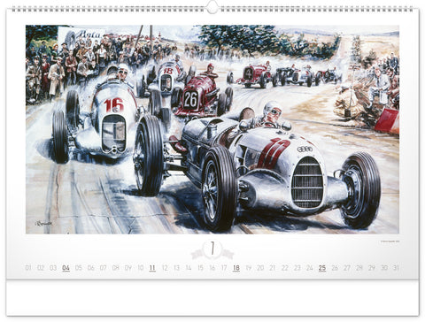 Wandkalender Oldtimer – Václav Zapadlík 2027, 64 x 42 cm
