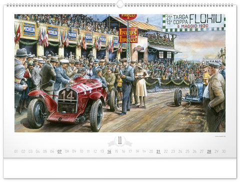 Wandkalender Oldtimer – Václav Zapadlík 2027, 64 x 42 cm