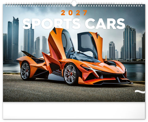 Wandkalender Autos 2027, 48 x 33 cm