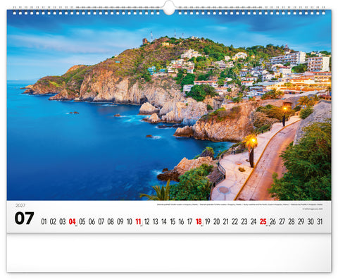 Wandkalender Meer 2027, 48 x 33 cm