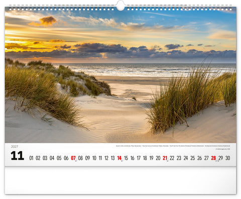 Wandkalender Meer 2027, 48 x 33 cm