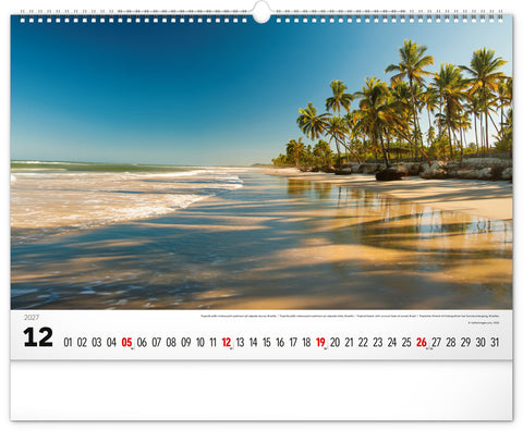 Wandkalender Meer 2027, 48 x 33 cm