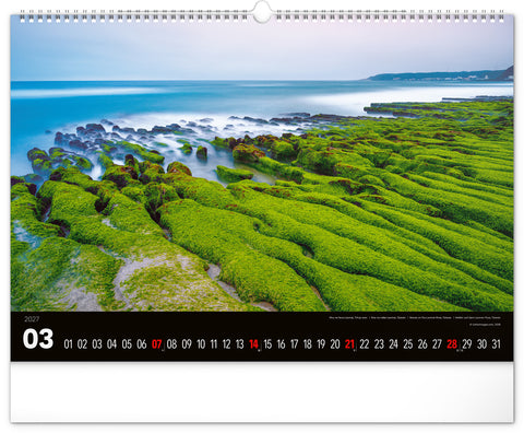 Wandkalender Landschaften 2027, 48 x 33 cm