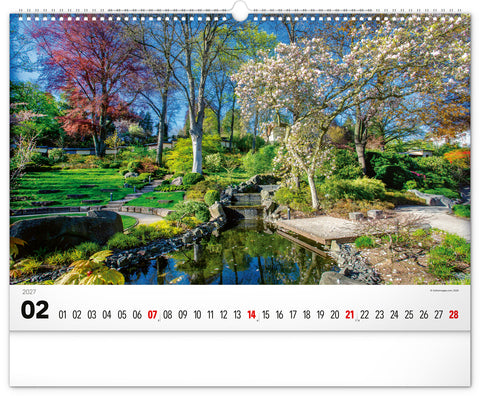 Wandkalender Gärten 2027, 48 x 33 cm