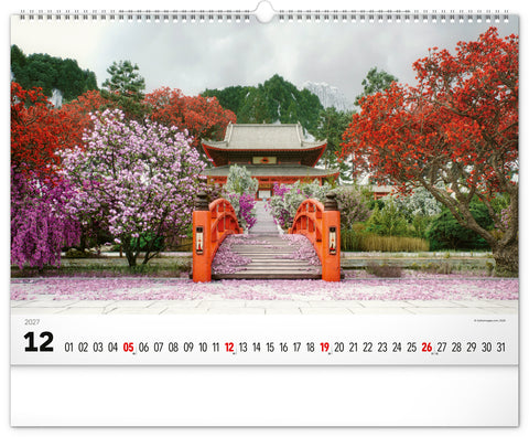 Wandkalender Gärten 2027, 48 x 33 cm