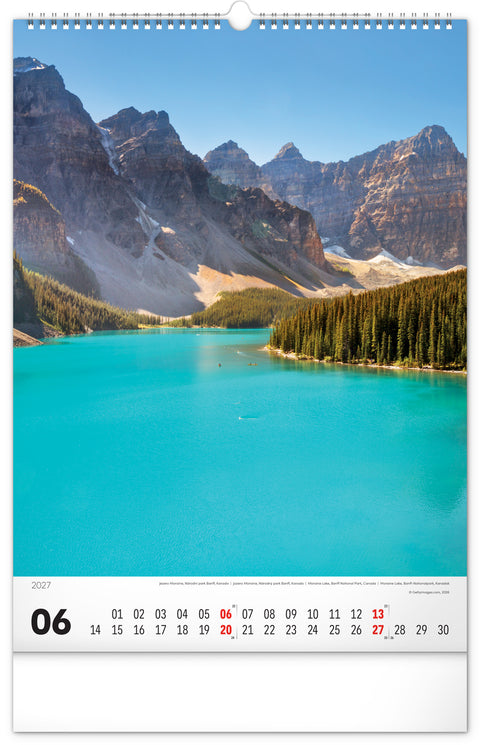 Wandkalender Berge 2027, 33 x 46 cm