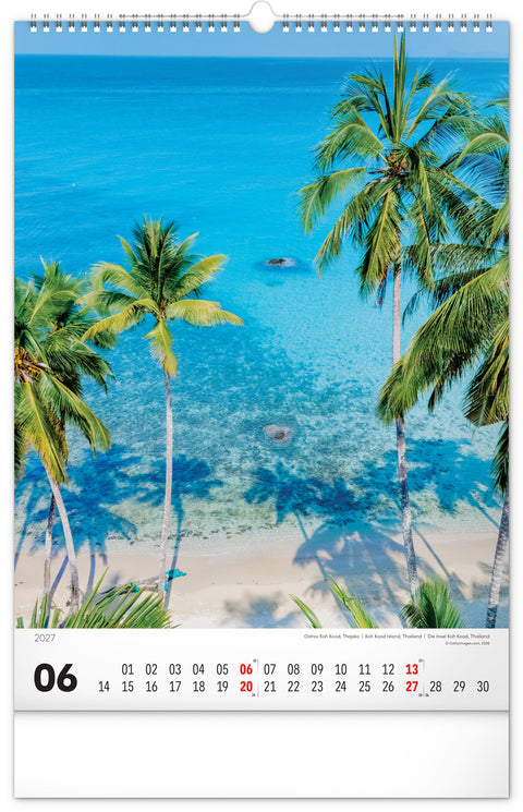 Wandkalender Wasser 2027, 33 x 46 cm