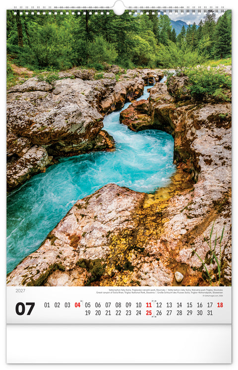 Wandkalender Wasser 2027, 33 x 46 cm