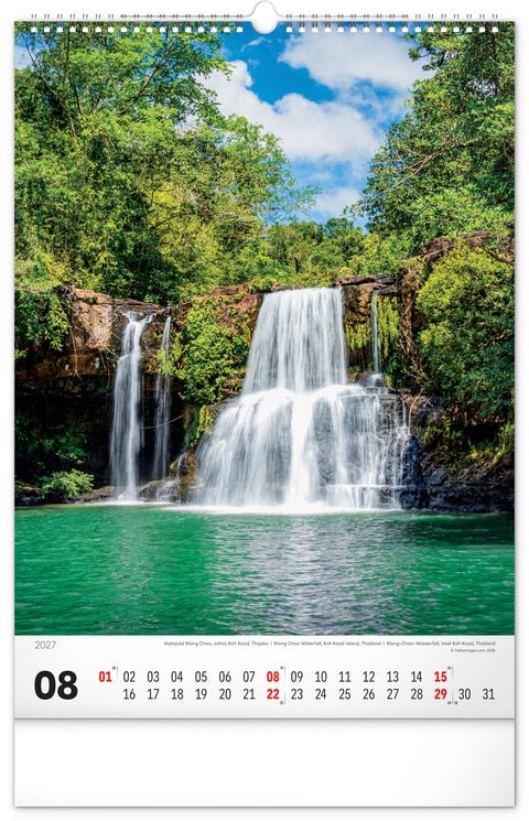 Wandkalender Wasser 2027, 33 x 46 cm