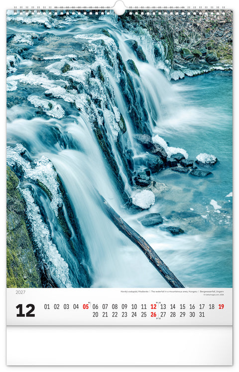 Wandkalender Wasser 2027, 33 x 46 cm