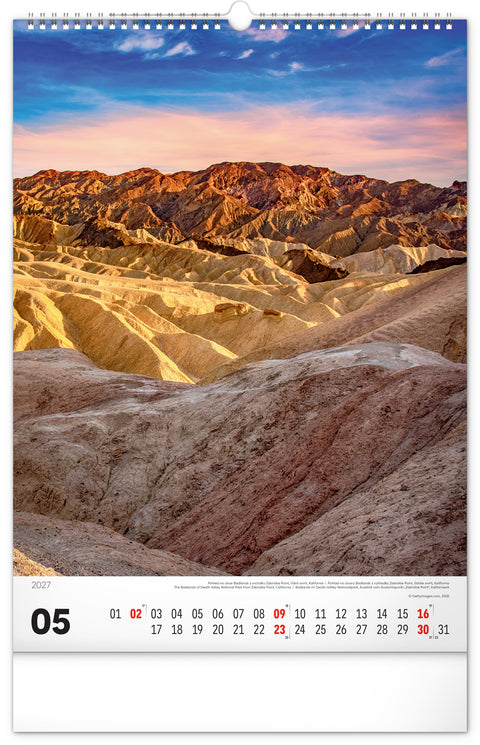 Wandkalender Nationalparks der Welt 2027, 33 x 46 cm