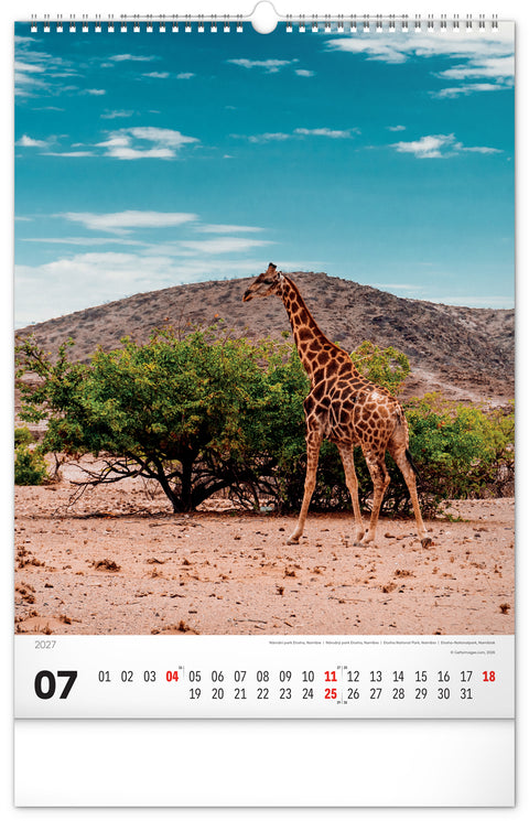Wandkalender Nationalparks der Welt 2027, 33 x 46 cm