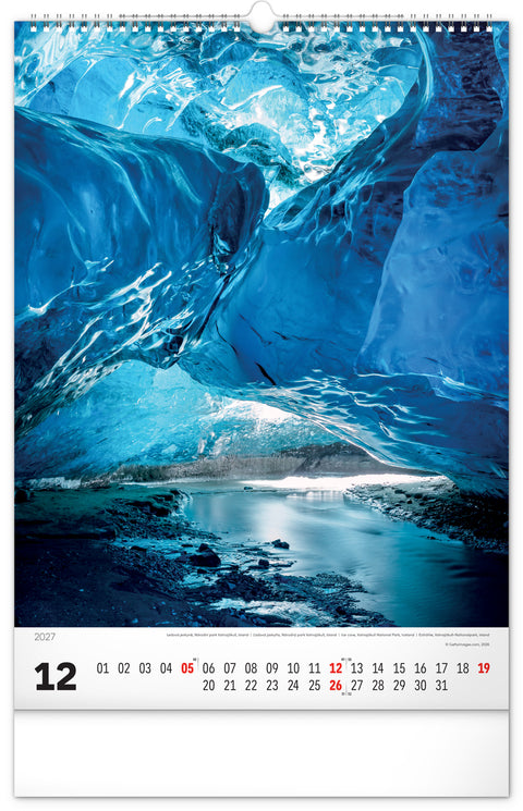 Wandkalender Nationalparks der Welt 2027, 33 x 46 cm