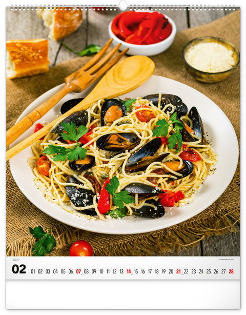 Wandkalender Gourmet 2027, 48 x 56 cm
