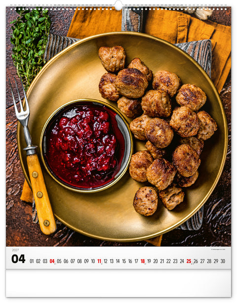 Wandkalender Gourmet 2027, 48 x 56 cm