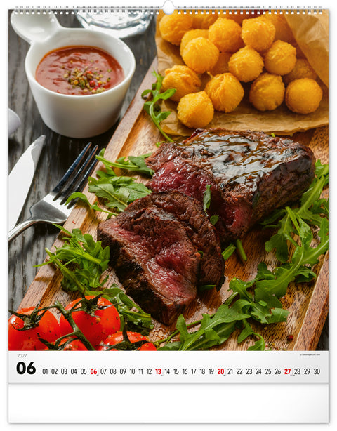 Wandkalender Gourmet 2027, 48 x 56 cm