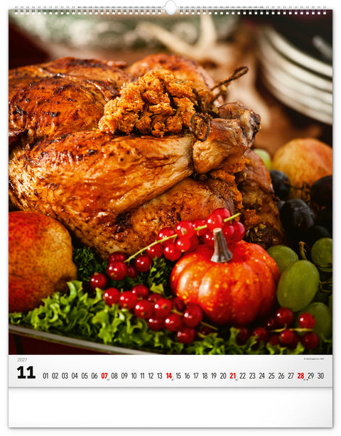 Wandkalender Gourmet 2027, 48 x 56 cm