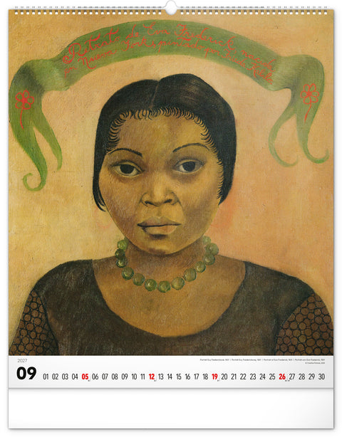 Wandkalender Frida Kahlo 2027, 48 x 56 cm