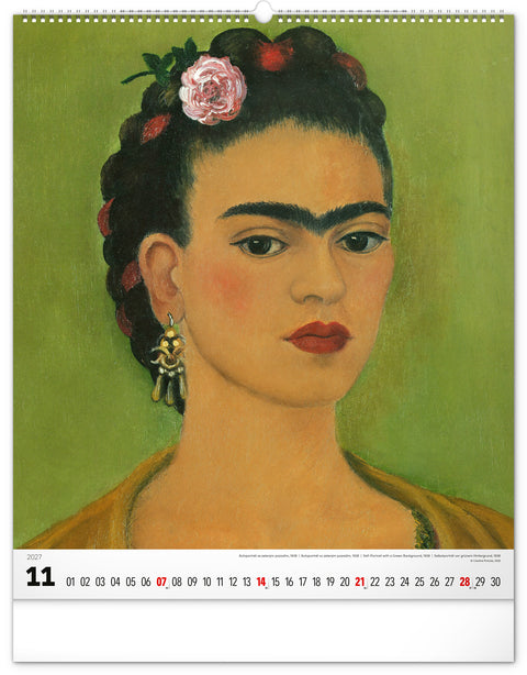 Wandkalender Frida Kahlo 2027, 48 x 56 cm