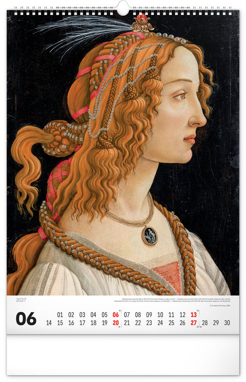 Wandkalender Renaissance 2027, 33 x 46 cm