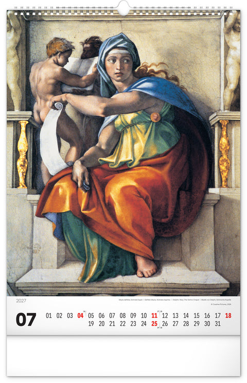 Wandkalender Renaissance 2027, 33 x 46 cm