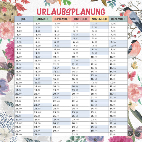 Familienplaner XL 2025, 30 × 30 cm