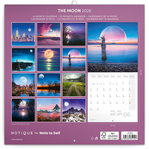 Broschürenkalender Mond 2026, 30 x 30 cm