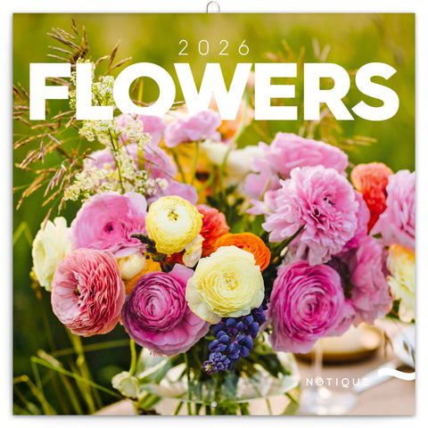 Broschürenkalender Blumen 2026, 30 x 30 cm
