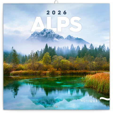Broschürenkalender Alpen 2026, 30 x 30 cm