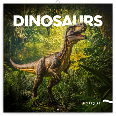 Broschürenkalender Dinosaurier 2026, 30 x 30 cm