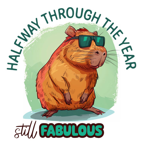 Broschürenkalender Lustige Wasserschweine 2026, 30 x 30 cm