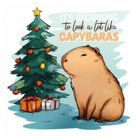 Broschürenkalender Lustige Wasserschweine 2026, 30 x 30 cm