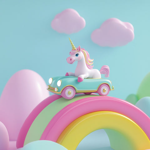 Broschürenkalender Fröhliche Einhörner 2026, 30 x 30 cm