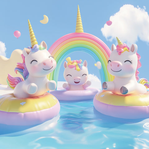 Broschürenkalender Fröhliche Einhörner 2026, 30 x 30 cm