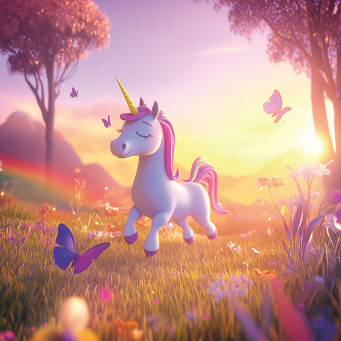 Broschürenkalender Fröhliche Einhörner 2026, 30 x 30 cm