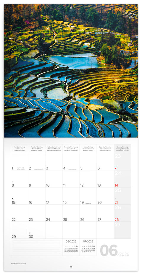 Broschürenkalender Unser Planet 2026, 30 x 30 cm