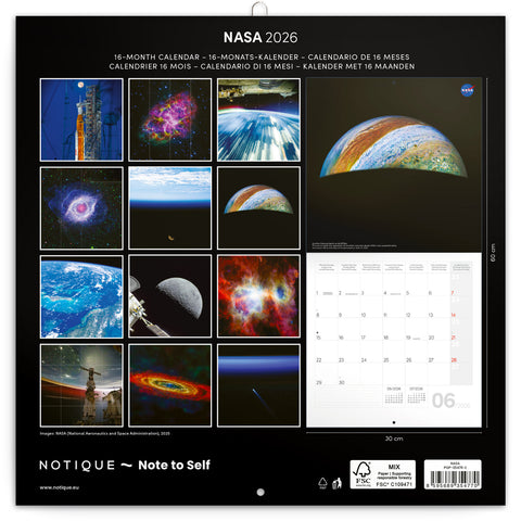 Broschürenkalender NASA 2026, 30 x 30 cm