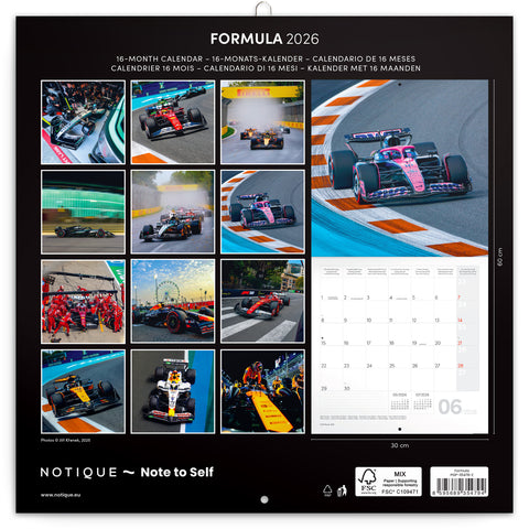 Broschürenkalender Formule – Jiří Křenek 2026, 30 x 30 cm