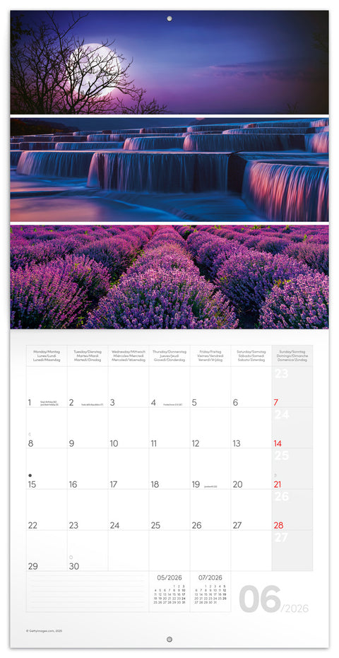 Broschürenkalender Palette 2026, 30 x 30 cm